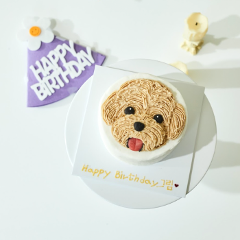 강아지 얼굴 케이크